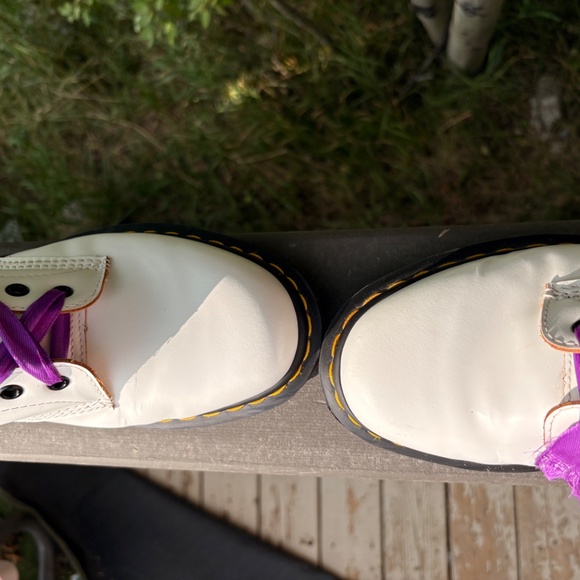 Dr. Martens 1460 Made in England White Leather Boots Size 8 – Worn Once - Picture 8 of 8